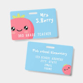 leraar badge (Voor- en achterkant)