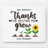 Leraar Bedankt dat je me helpt met het kweken van  Muismat (Voorkant)