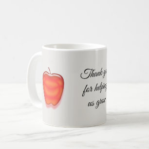 Leraar bedankt Red Apple Classroom Keepsake Koffiemok