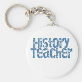 Leraar Blauwe Geslaagde Geschiedenis Sleutelhanger
