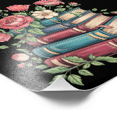 Leraar Boekenliefhebber Terug naar School Wildflow Foto Afdruk (Hoek)