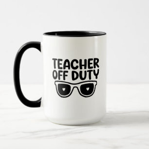 Leraar Buiten Dienst Wordart Mok