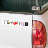leraar bumpersticker (Op Truck)