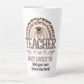🎓 Leraar cadeau-ideeën: waarschijnlijk aangepaste Latte Mok (Voorkant)
