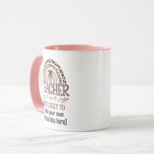 🎓 Leraar cadeau-ideeën: waarschijnlijk aangepaste Mok (Voorkant links)