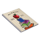 Leraar Cadeautje van de Apple van de Klasse met de Notitieboek (Rechterzijde)