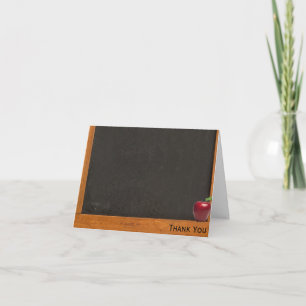 Leraar Chalkboard Bedankkaart