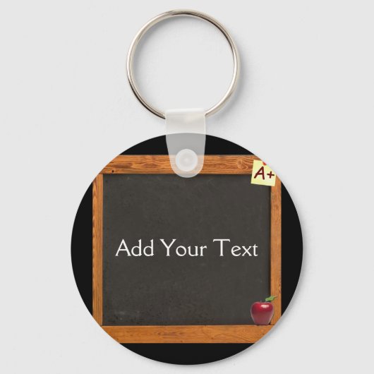 Leraar Chalkboard Sleutelhanger (Voorkant)