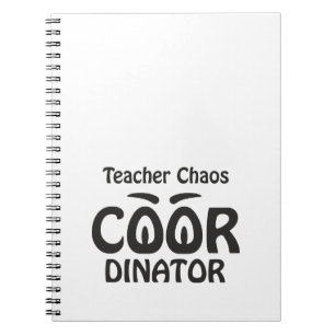 Leraar Chaos Coördinator - Grappige Groovy Onderwi Notitieboek