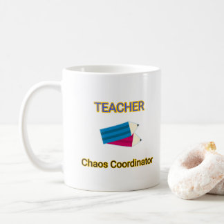 Leraar Chaos Coördinator Grappige Onderwijs Citate Koffiemok