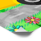 Leraar Classroom Welkomstbord Dieren in bus Perfect Poster (Hoek)