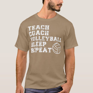 Leraar Coach Funny Volleyball T-shirt