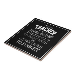 Leraar Dank je appreciatie cadeau Tegeltje