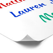 Leraar Dank je Poster (Hoek)