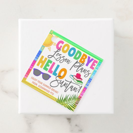 Leraar dank u Label (In situ)