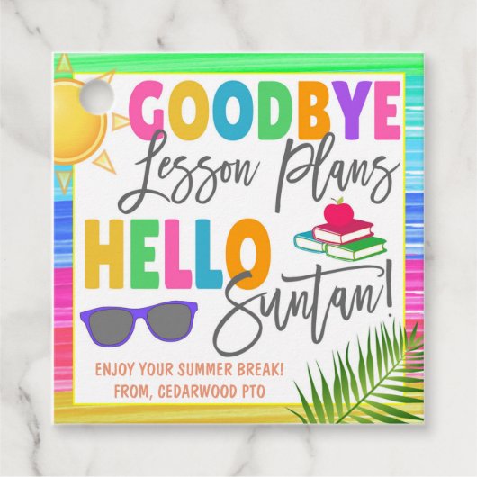 Leraar dank u Label (Voorkant)