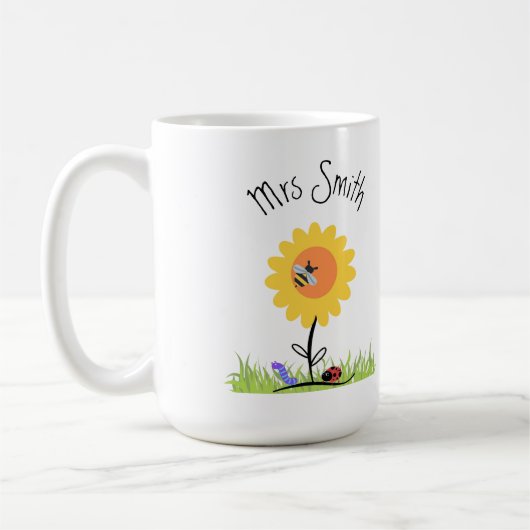 Leraar dank u mok - Gepersonaliseerd (Links)