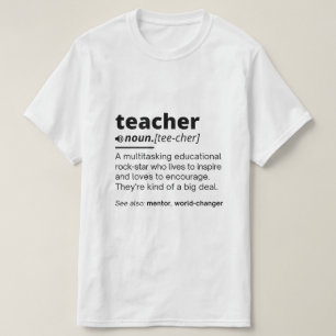 leraar definitie, leraar definitie grappig t-shirt