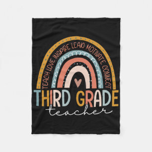 Leraar Derde Klas Leren Liefde Inspireren Ck Naar Fleece Deken