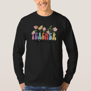 Leraar die kleine minden helpt elementaire school t-shirt