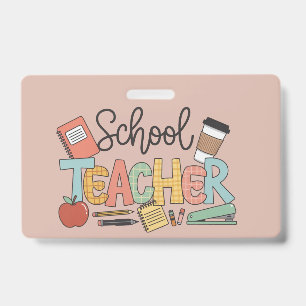 Leraar die toekomstige leiders cadeaus geeft badge