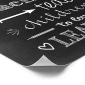 Leraar die van onderwijs houdt poster (Hoek)