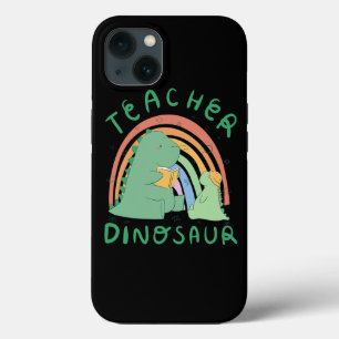 Leraar Dinosaur Positieve regenboogleraar Cute Mot iPhone 13 Hoesje