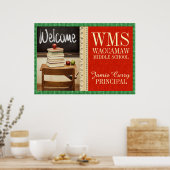 Leraar/directeur / School/Home Decor Poster (Keuken)