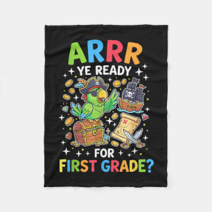 leraar eerste klas terug naar school piraat fleece deken