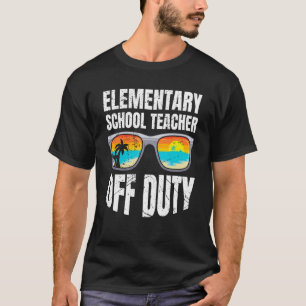 leraar elementaire schoolklas in dienst t-shirt