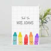 Leraar en kinderdagverblijf Dank u Kaart Leraren c (Staand voorkant)