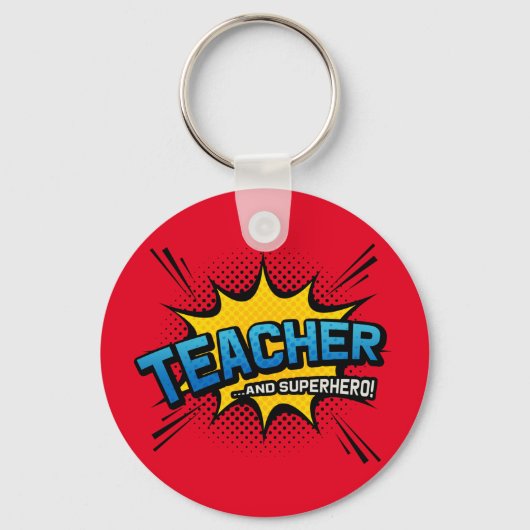 Leraar en superheld - Schooleinde van term Gift Sleutelhanger (Voorkant)