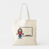Leraar en whiteboard tote bag (Achterkant)