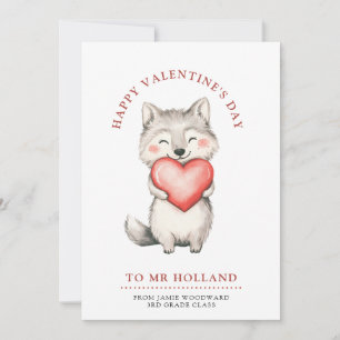 Leraar Fijne Valentijnsdag Feestdagenkaart