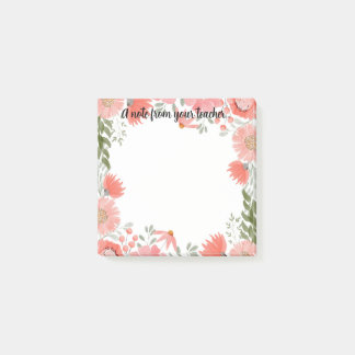 Leraar floral post post-it® notes