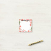 Leraar floral post post-it® notes (Op bureau)