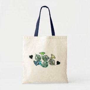 leraar Franse Horn Marching Band Tote Bag