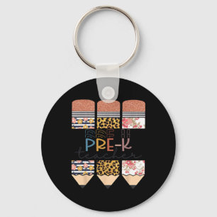 Leraar Fun Leopard Pencil Happy First Day van Scho Sleutelhanger