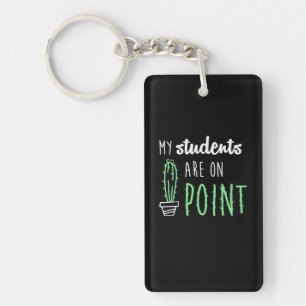 Leraar geeft mijn studenten een punt sleutelhanger