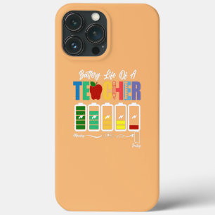 Leraar Gelukkige Eerste Dag Van School Batterijduu iPhone 13 Pro Max Hoesje