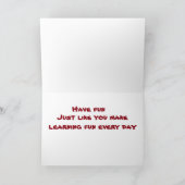 ***LERAAR*** GELUKKIGE VERJAARDAG KAART (Binnen)