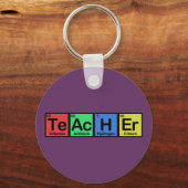 Leraar gemaakt van de kleuren van Elementen Sleutelhanger (Voorkant)