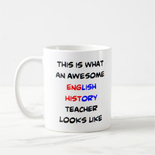 leraar geweldige geschiedenis koffiemok