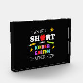 Leraar Gift I Am Kindergarten Leraar Fotoblokken (Links)