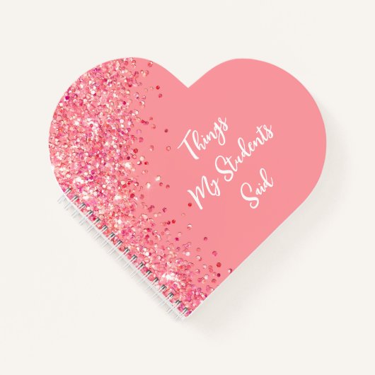 Leraar Gift Leraar Waardering Geschenk Hart Notitieboek (Voorkant)