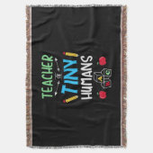 Leraar Gift Teacher Tiny Humans Deken (Voorkant Verticaal)