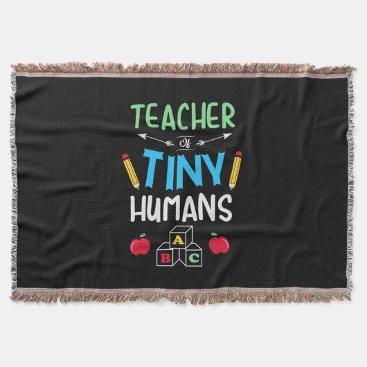 Leraar Gift Teacher Tiny Humans Deken (Voorkant)