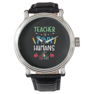 Leraar Gift Teacher Tiny Humans Horloge