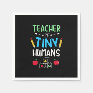 Leraar Gift Teacher Tiny Humans Servet