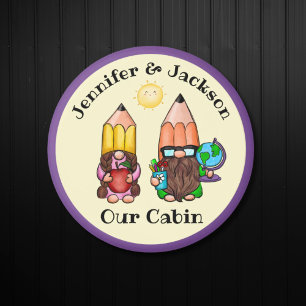 Leraar Gnome Paar Cruise Door Marker Magneet
